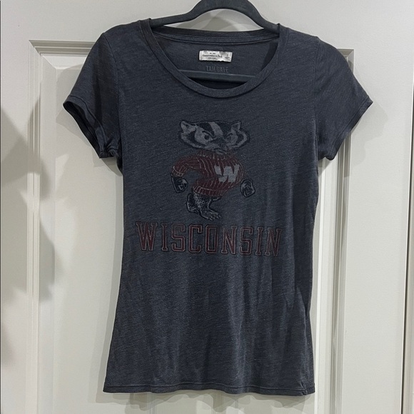 Abercrombie & Fitch Tops - Abercrombie & Fitch women’s tshirt Wisconsin badgers size small